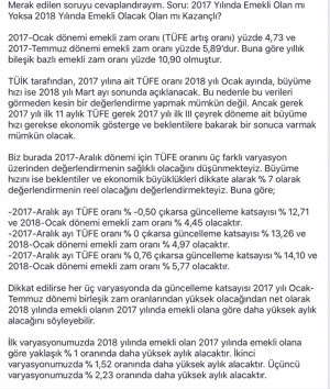 2017 Yılında Emekli Olan mı Yoksa 2018 Yılında Emekli Olacak Olan mı Kazançlı?‬