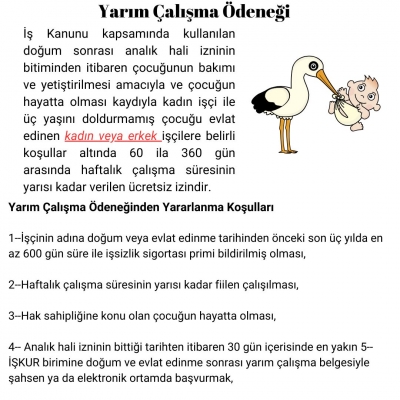 Yarım Çalışma Ödeneğine Başvuru